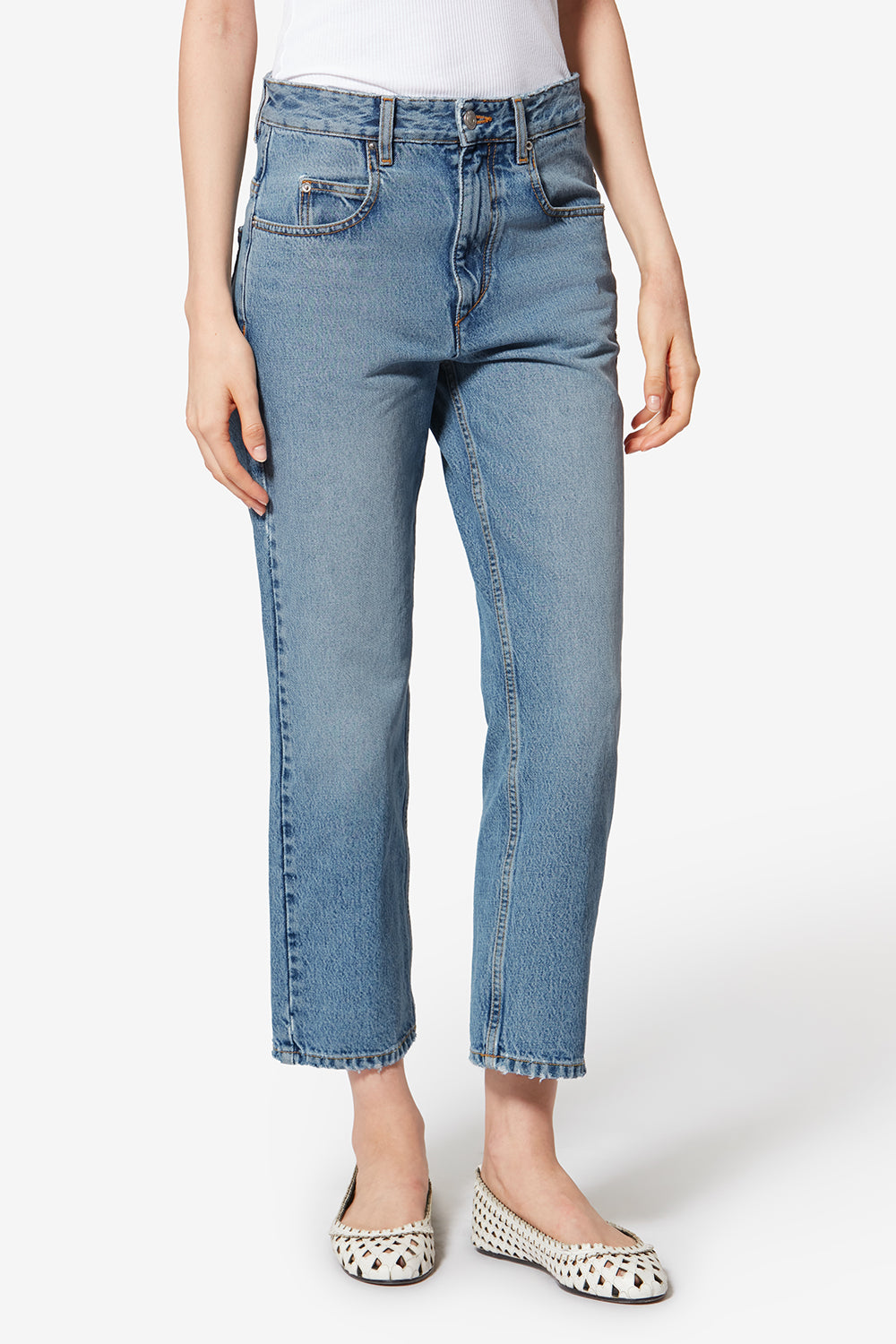 Pantalon dakota en coton - Bleu clair - Woman - 4