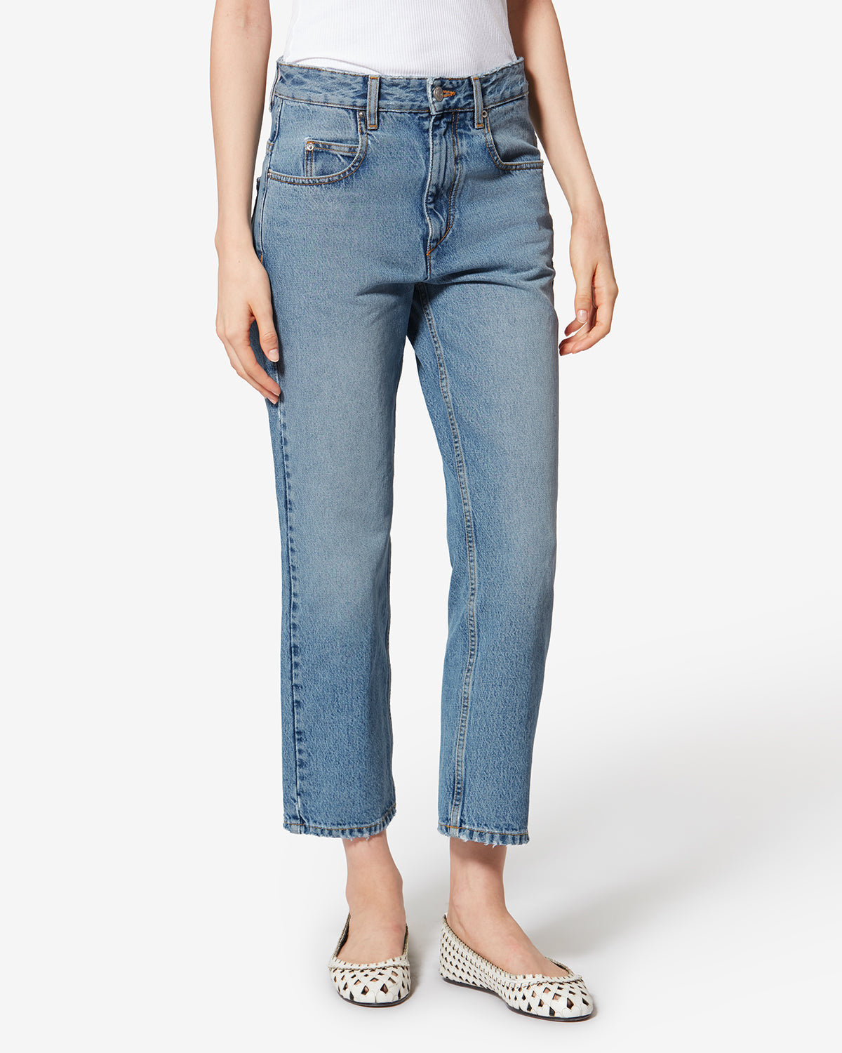 Pantalon dakota en coton - Bleu clair - Woman - 3