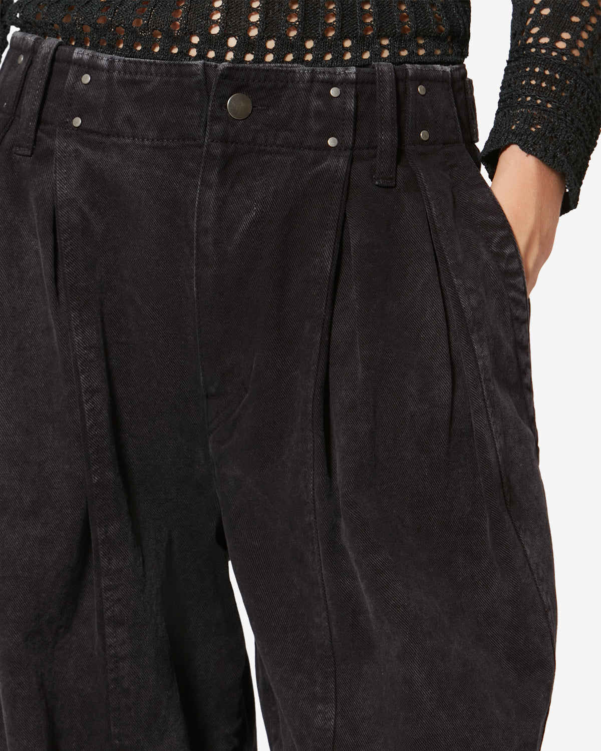 Ireme denim workwear pants - Black - Woman - 2