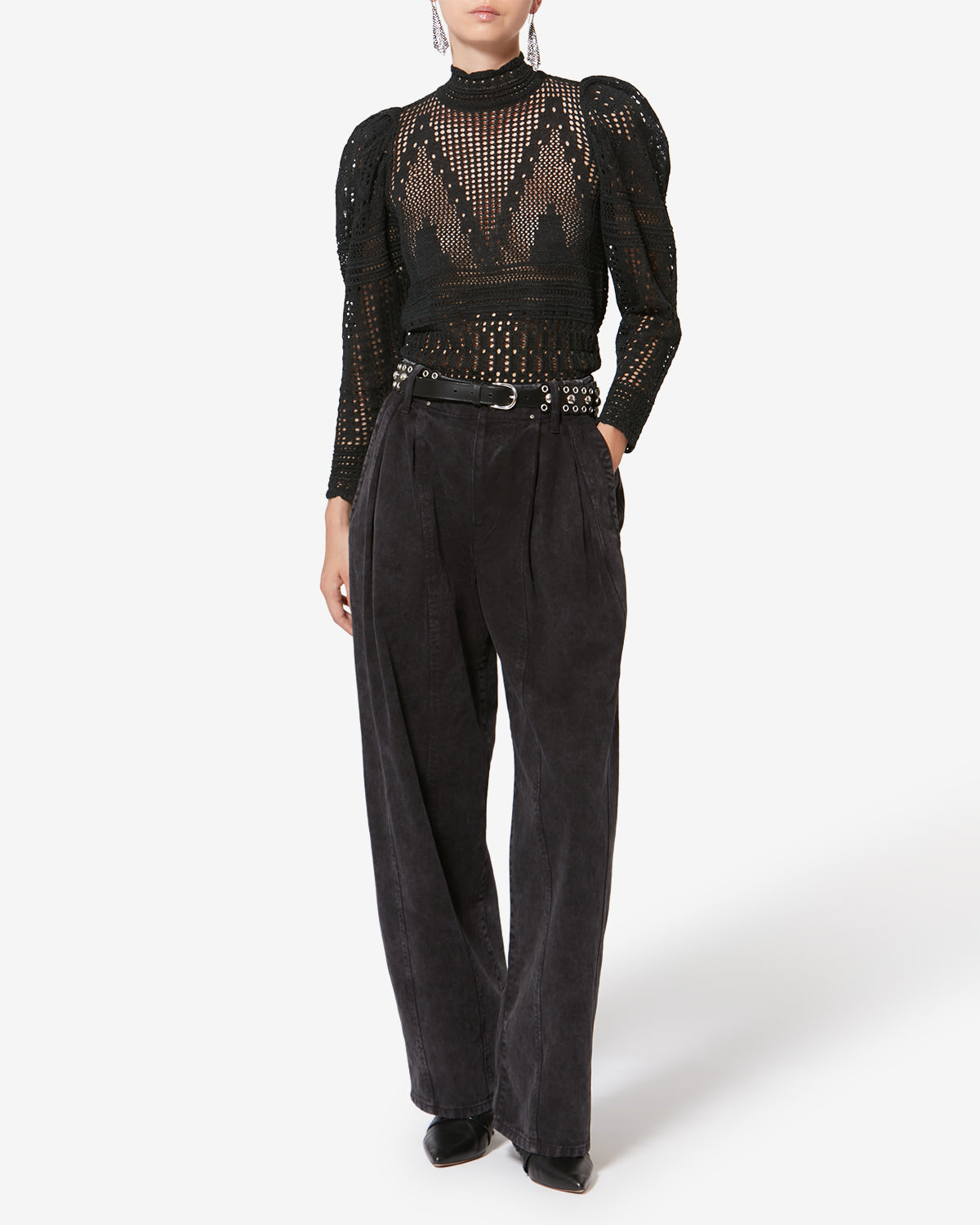 Ireme denim workwear pants - Black - Woman - 1