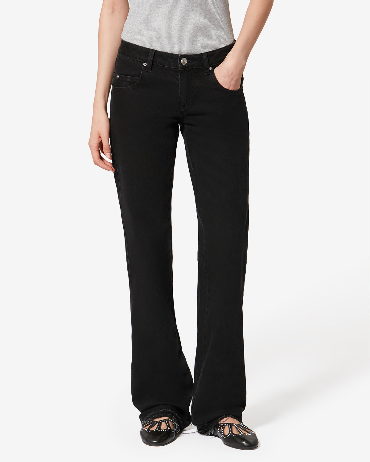 Denala cotton pants - Black - Woman - 3