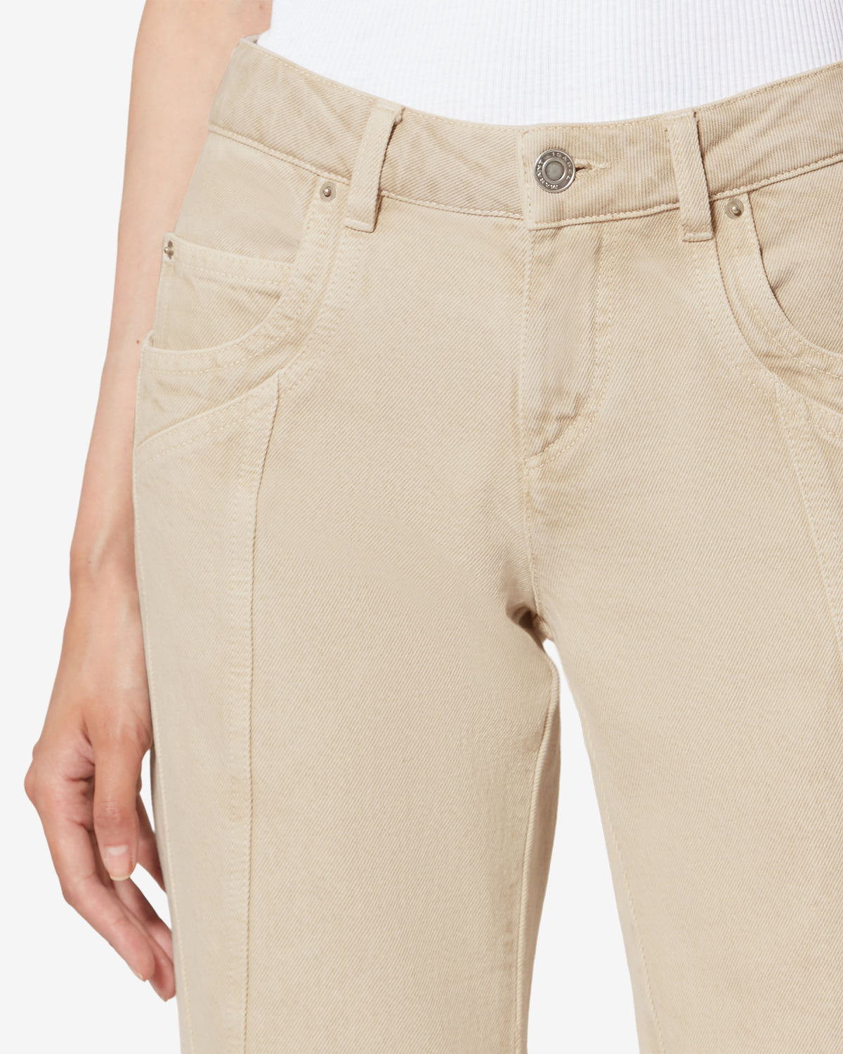 Jeans bootcut jaylis in denim leggero - Ecru - Woman - 2