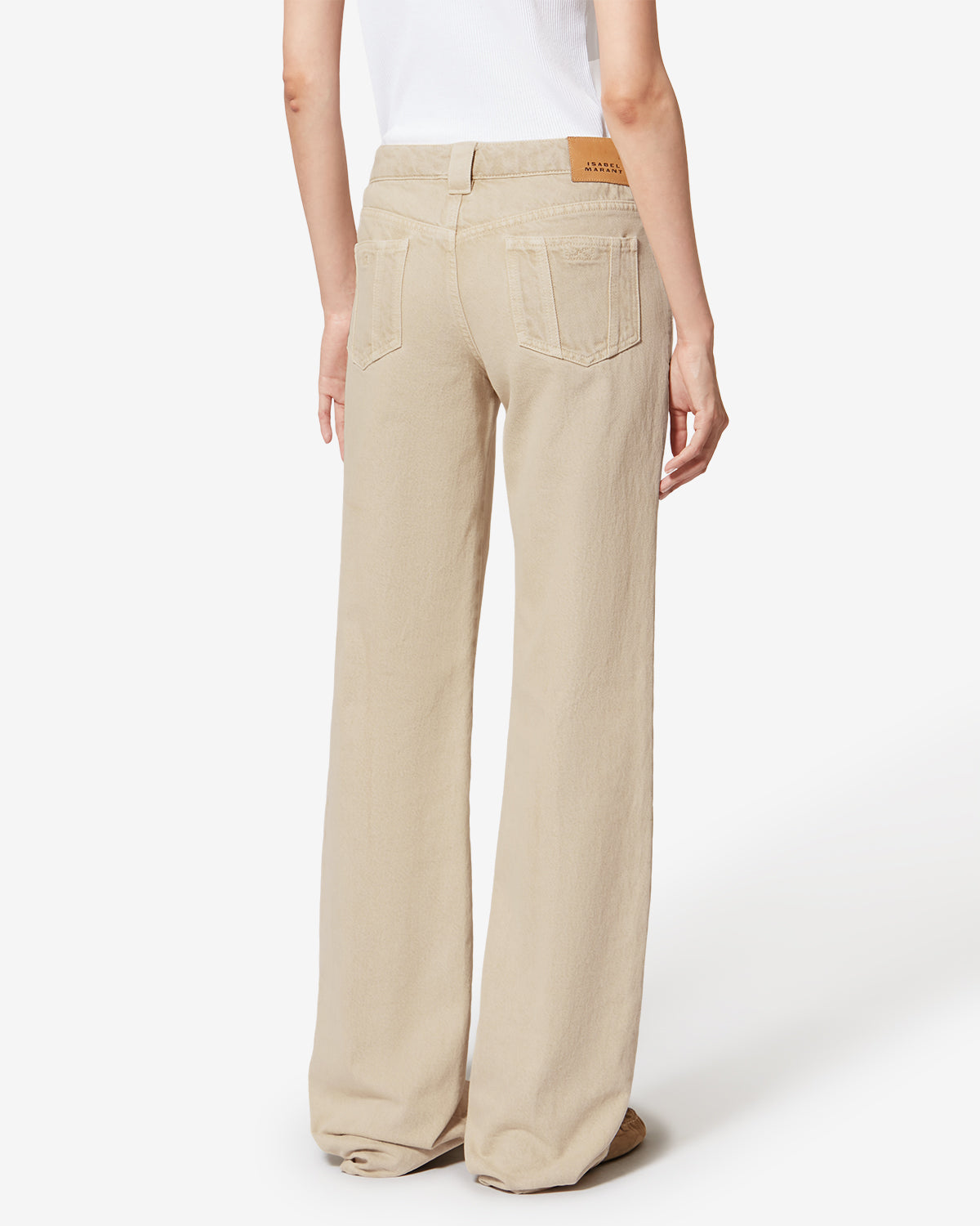 Jeans bootcut jaylis in denim leggero - Ecru - Woman - 4