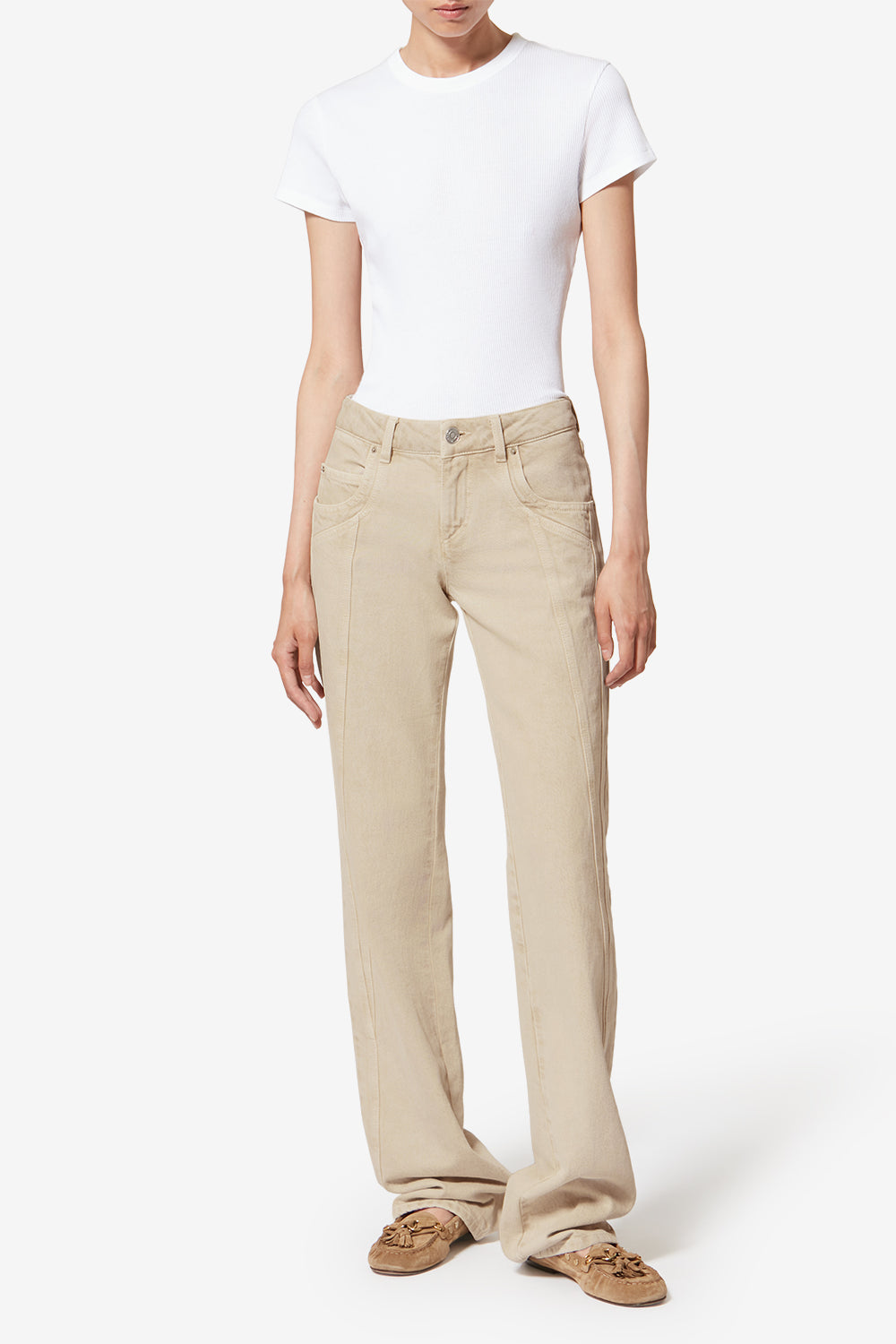 Bootcut-jeans jaylis aus leichtem denim - Naturfarben - Woman - 2