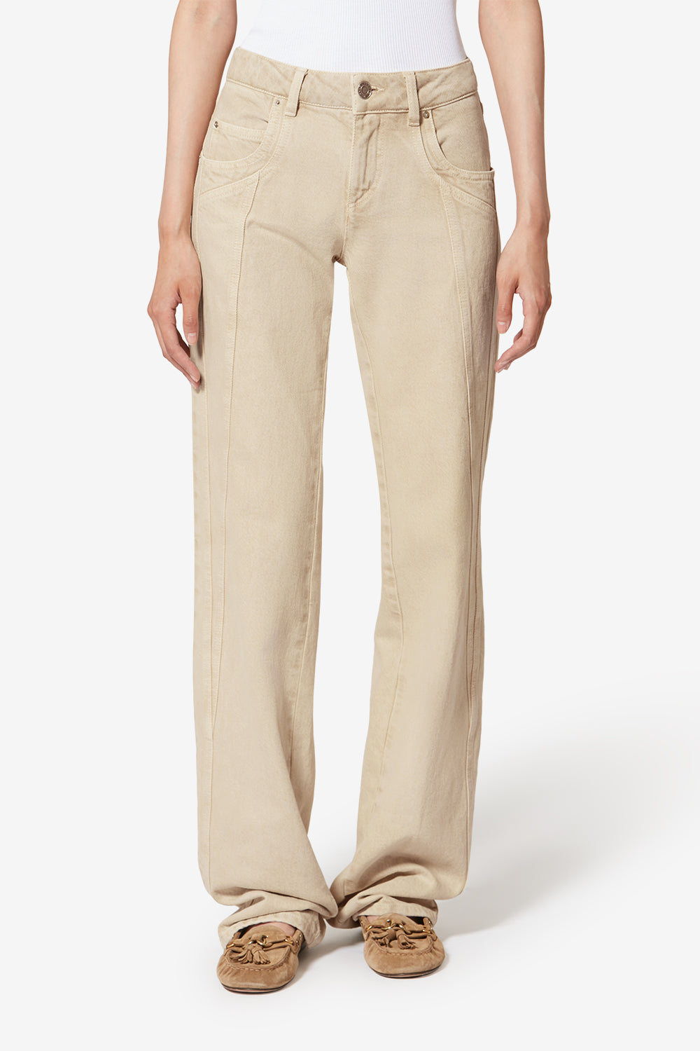 Bootcut-jeans jaylis aus leichtem denim - Naturfarben - Woman - 4