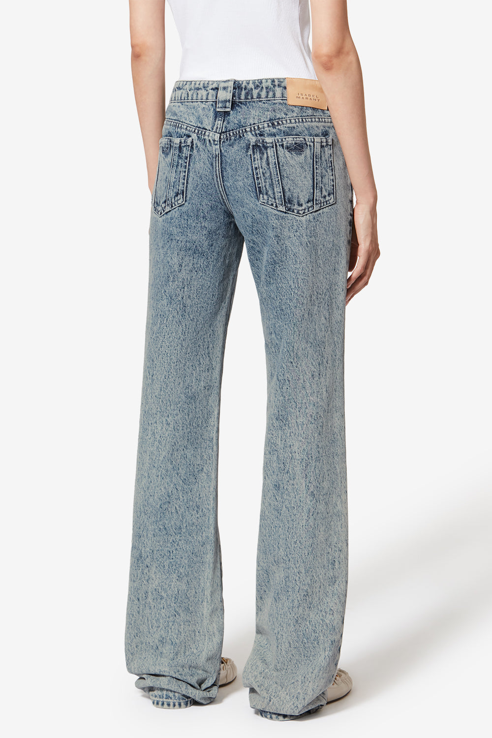 Jean bootcut jaylis en denim délavé - Bleu clair - Woman - 5