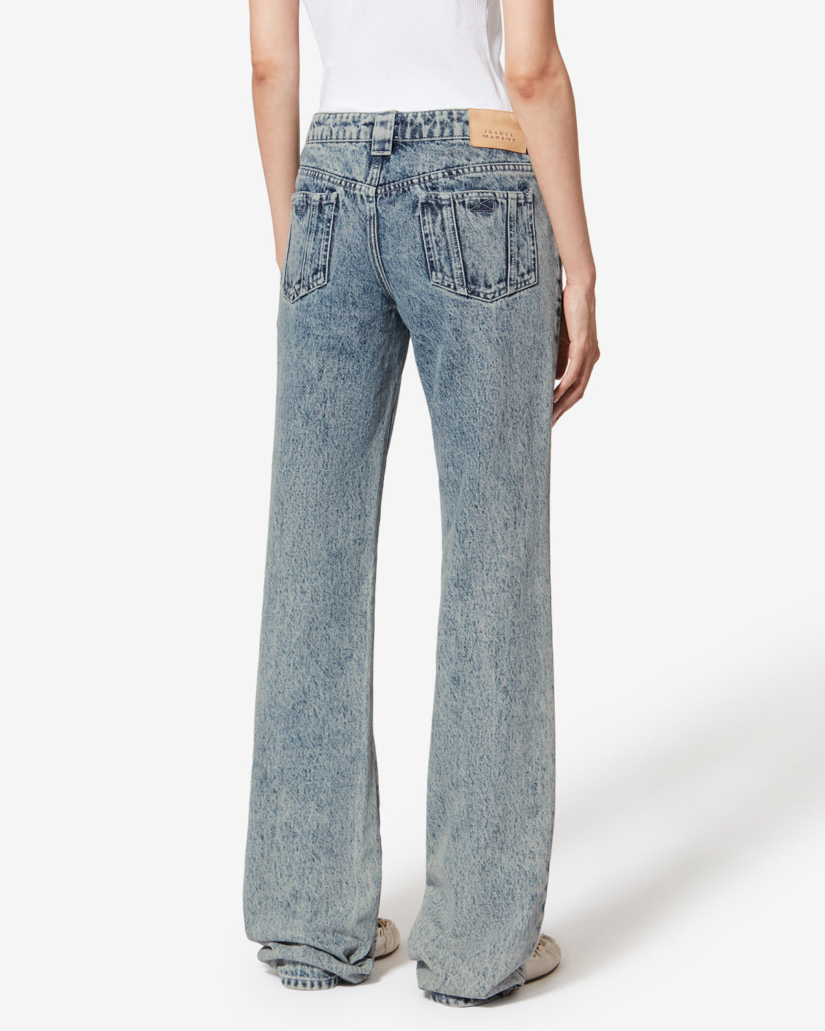 Jean bootcut jaylis en denim délavé - Bleu clair - Woman - 4