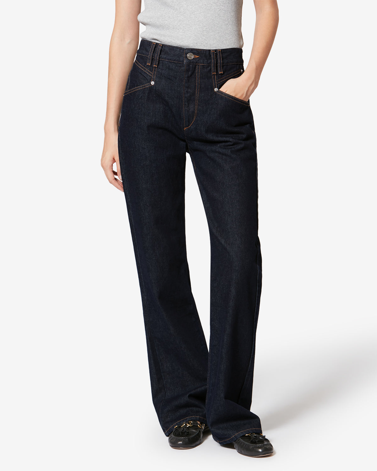 Pantalon belvia en coton - Foncé nuit - Woman - 3