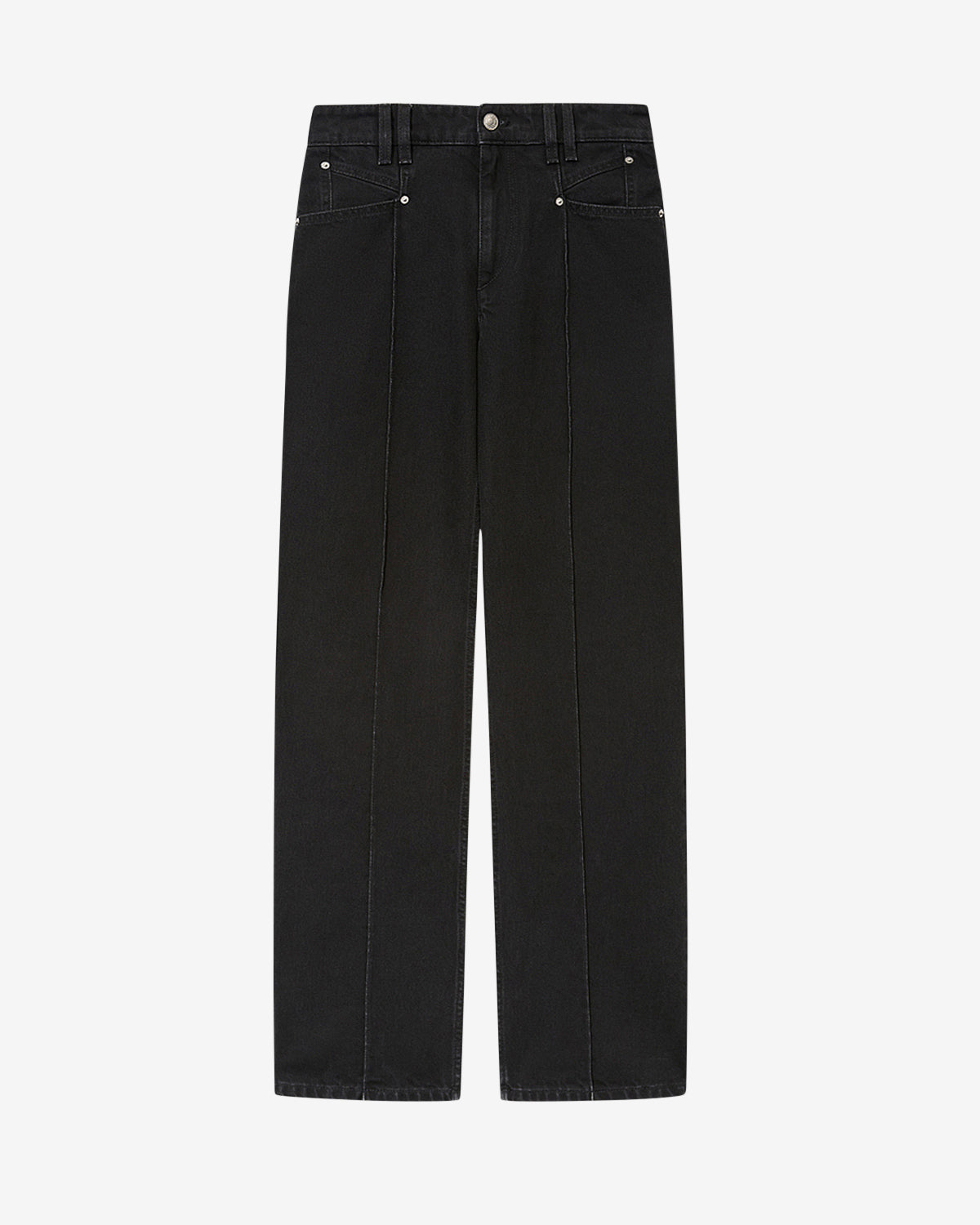 Pantalon drolane en coton - Noir délavé - Woman - 5