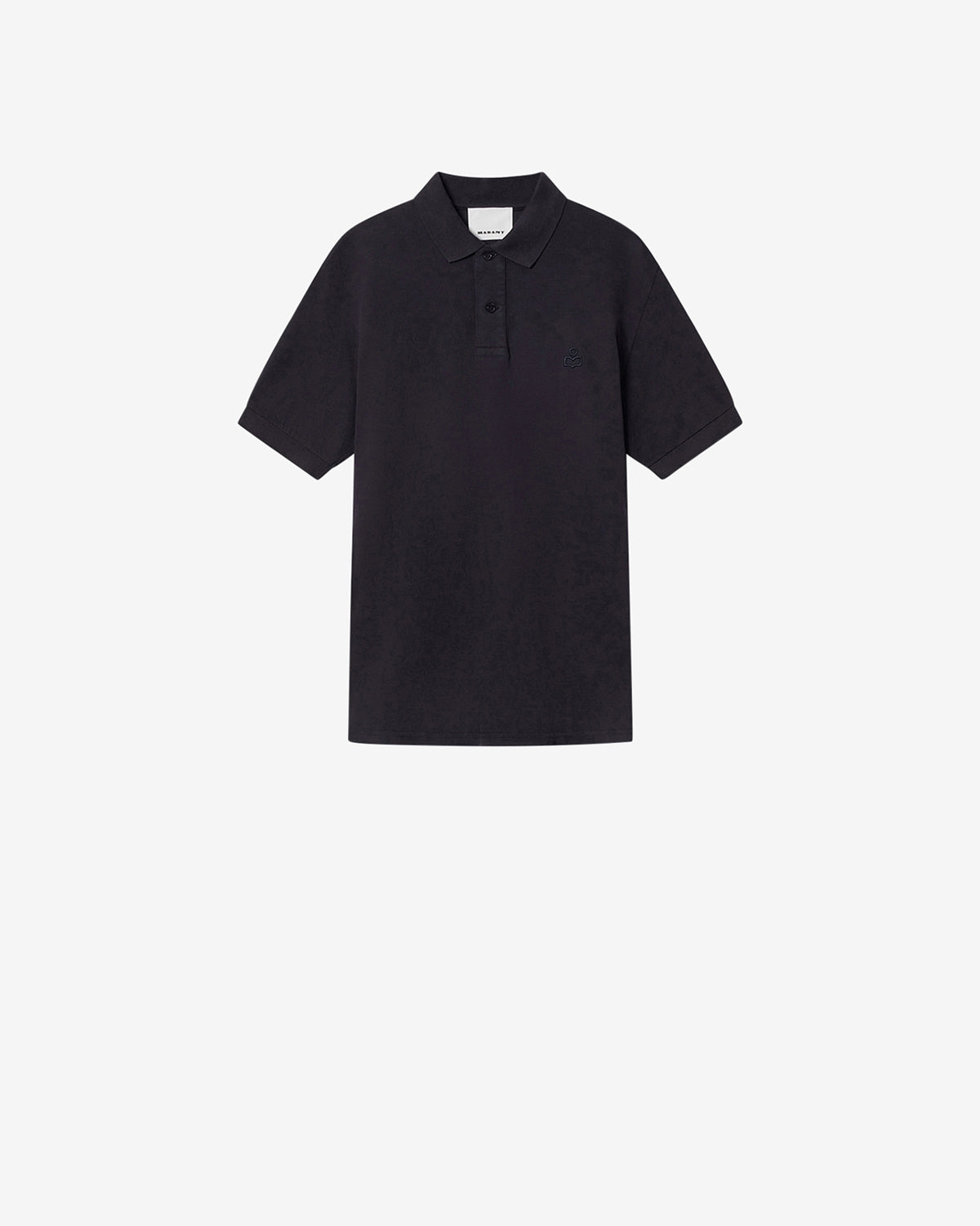 mowalola ポロシャツ 黒 AFKO ポロシャツ メンズ ウォッシュドブラック | ISABEL MARANT 公式サイト