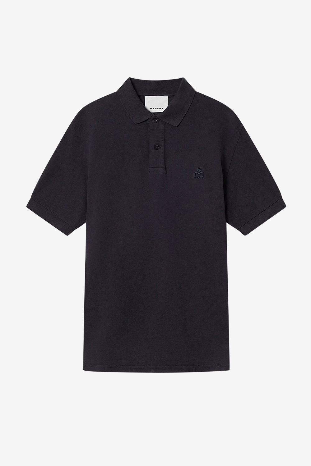 Afko short-sleeve piqué cotton polo shirt - Black - Man - 1