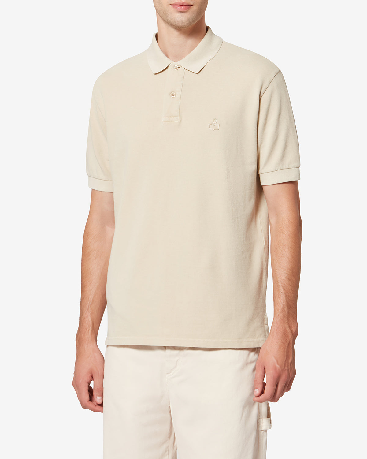 Afko short-sleeve piqué cotton polo shirt - Light yellow - Man - 3