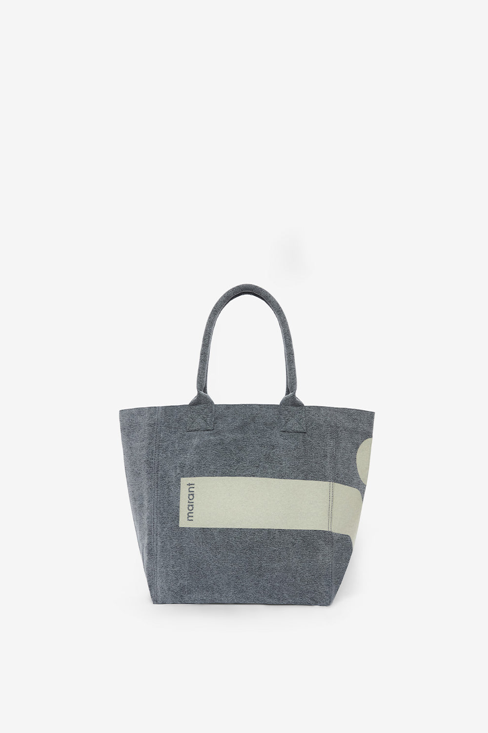 Borsa small yenky in cotone con logo - Nero lavato - Woman - 1