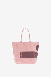 Borsa small yenky in cotone con logo - Antique pink - Woman