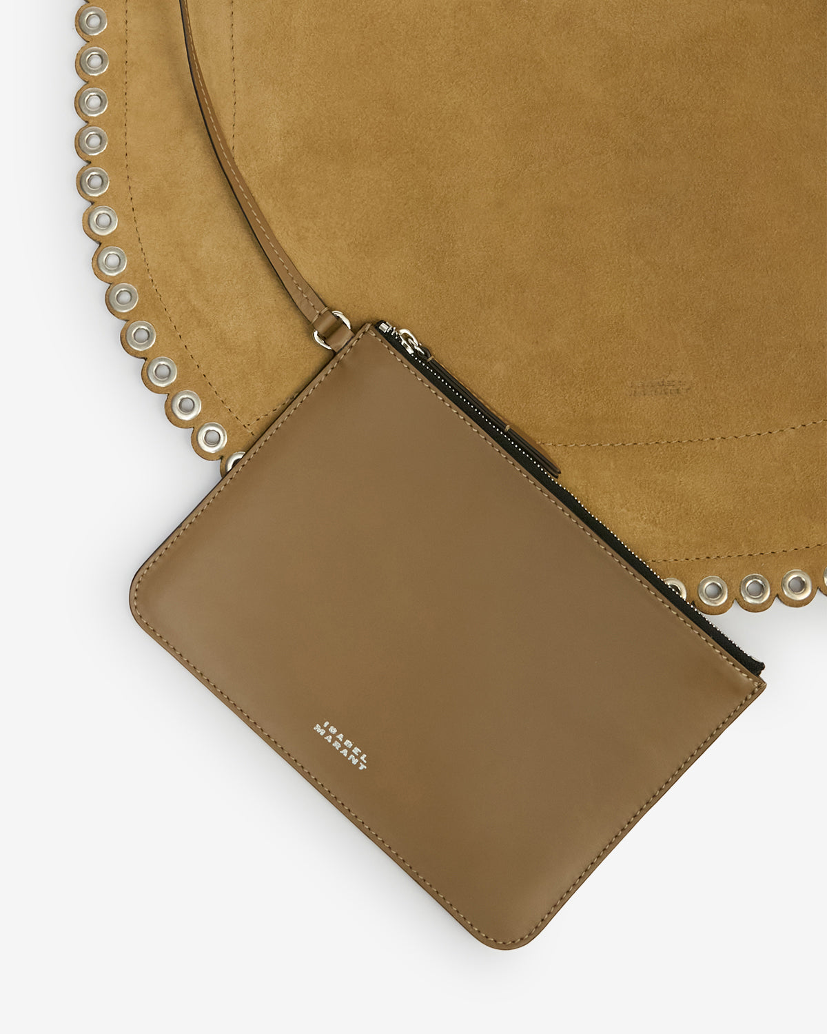 Borsa oskan hobo soft catena in pelle scamosciata - Sand - Woman - 3