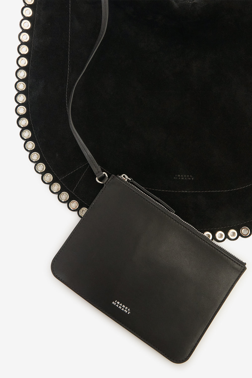 Borsa a tracolla oskan hobo soft - Black and silver - Woman - 3