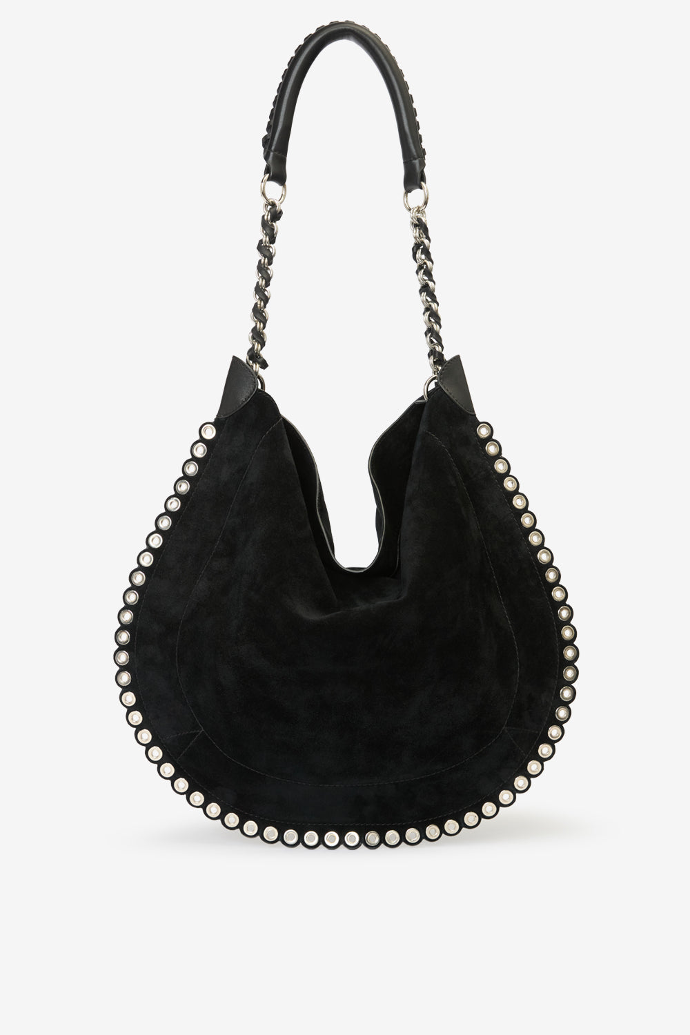 Borsa a tracolla oskan hobo soft - Black and silver - Woman - 4