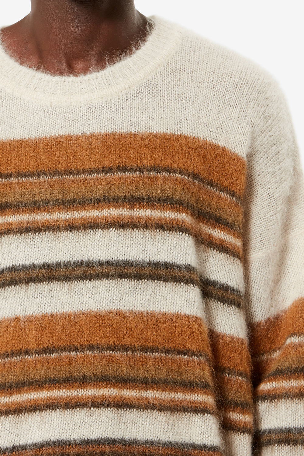 Pullover drussellh aus schurwoll-mohair - Ecru/camel - Man - 3