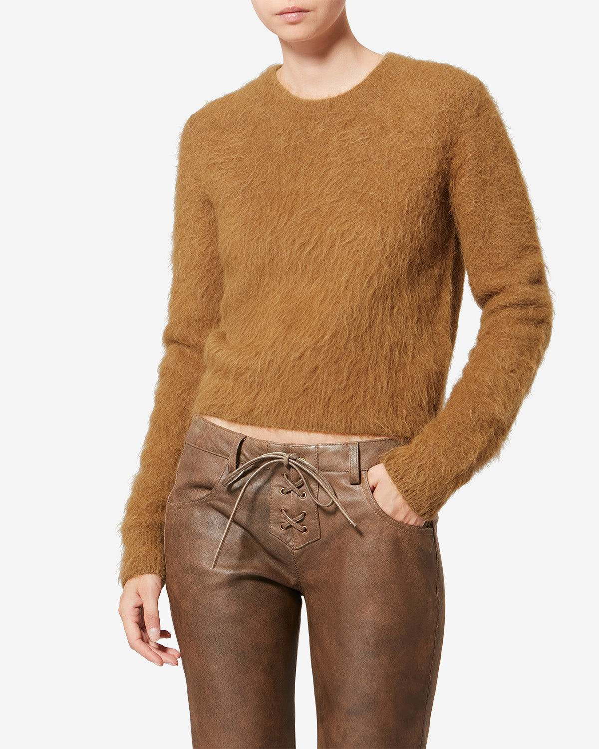 Pull hermine en laine - Camel - Woman - 3