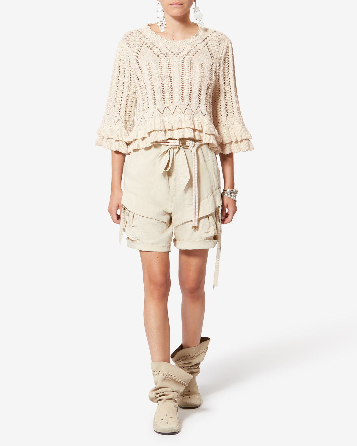 NORMA SWEATER Woman ecru | ISABEL MARANT Official online store