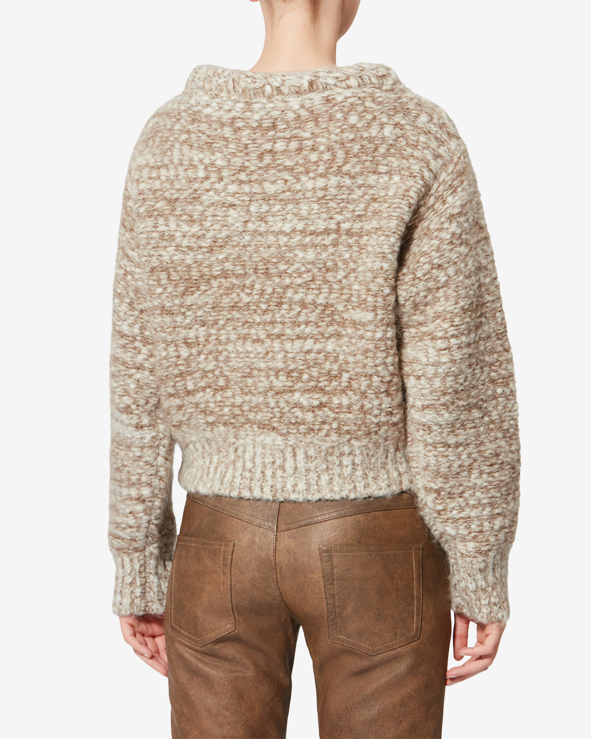 Pull dorota en laine - Écru-bronze - Woman - 4