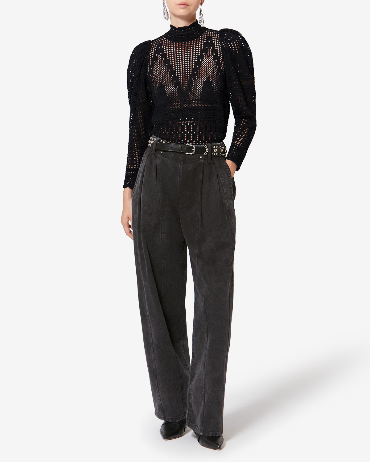 Maglione dahara in cotone - Nero - Woman - 1