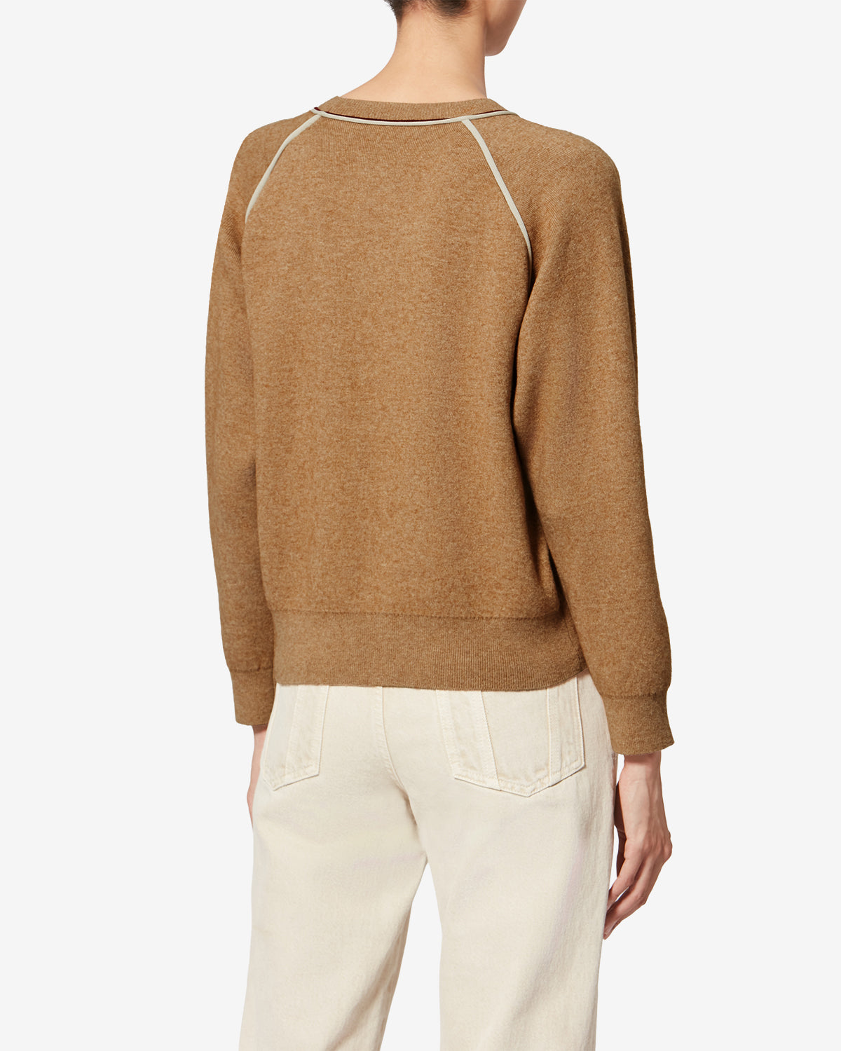 Loriby sporty sweater with logo - Camel-light grey - Woman - 4