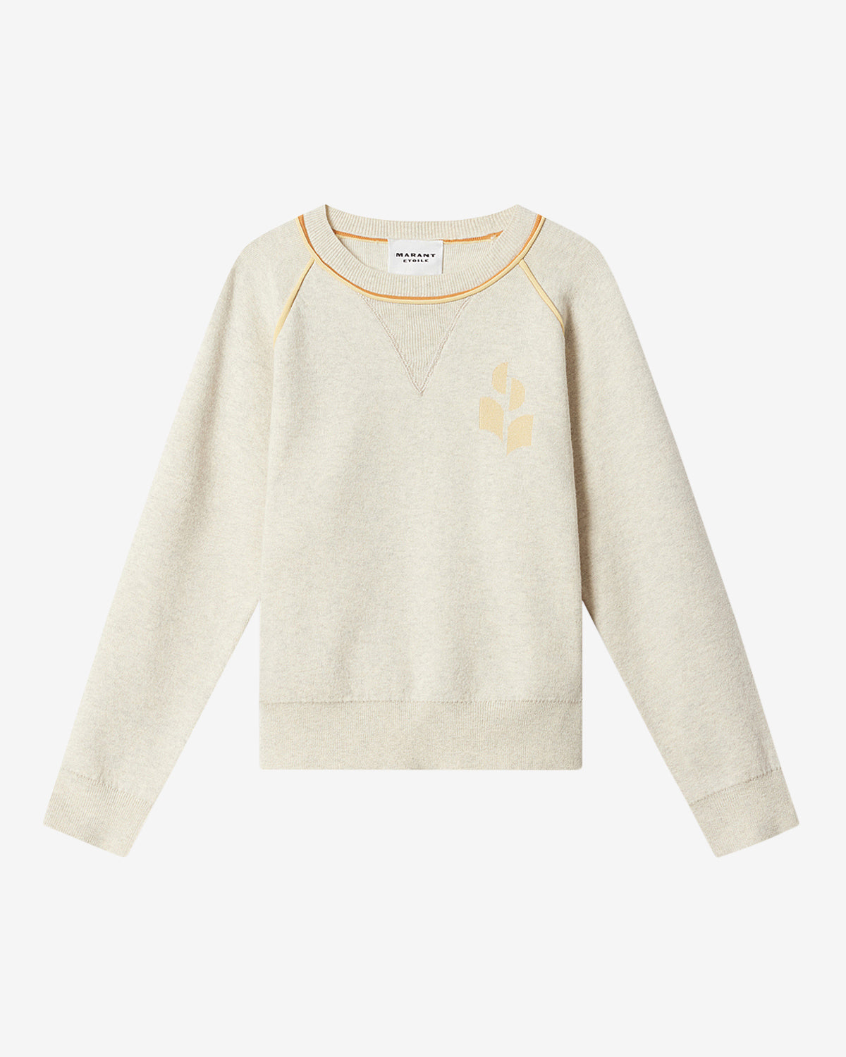Sportlicher pullover mit logo loriby - Light grey-light yellow - Woman - 5