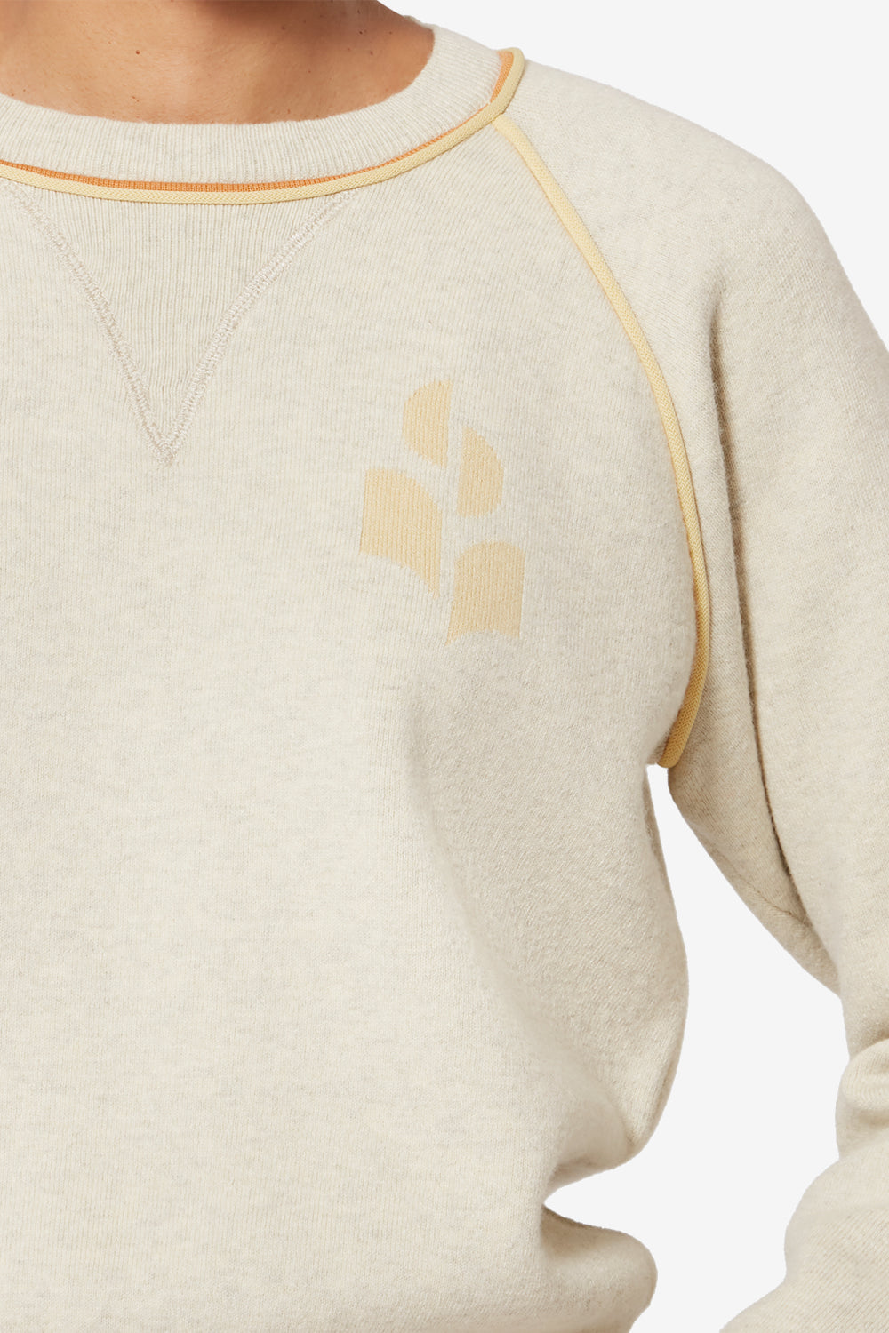 Pull logo sporty  loriby - Gris clair-jaune clair - Woman - 3