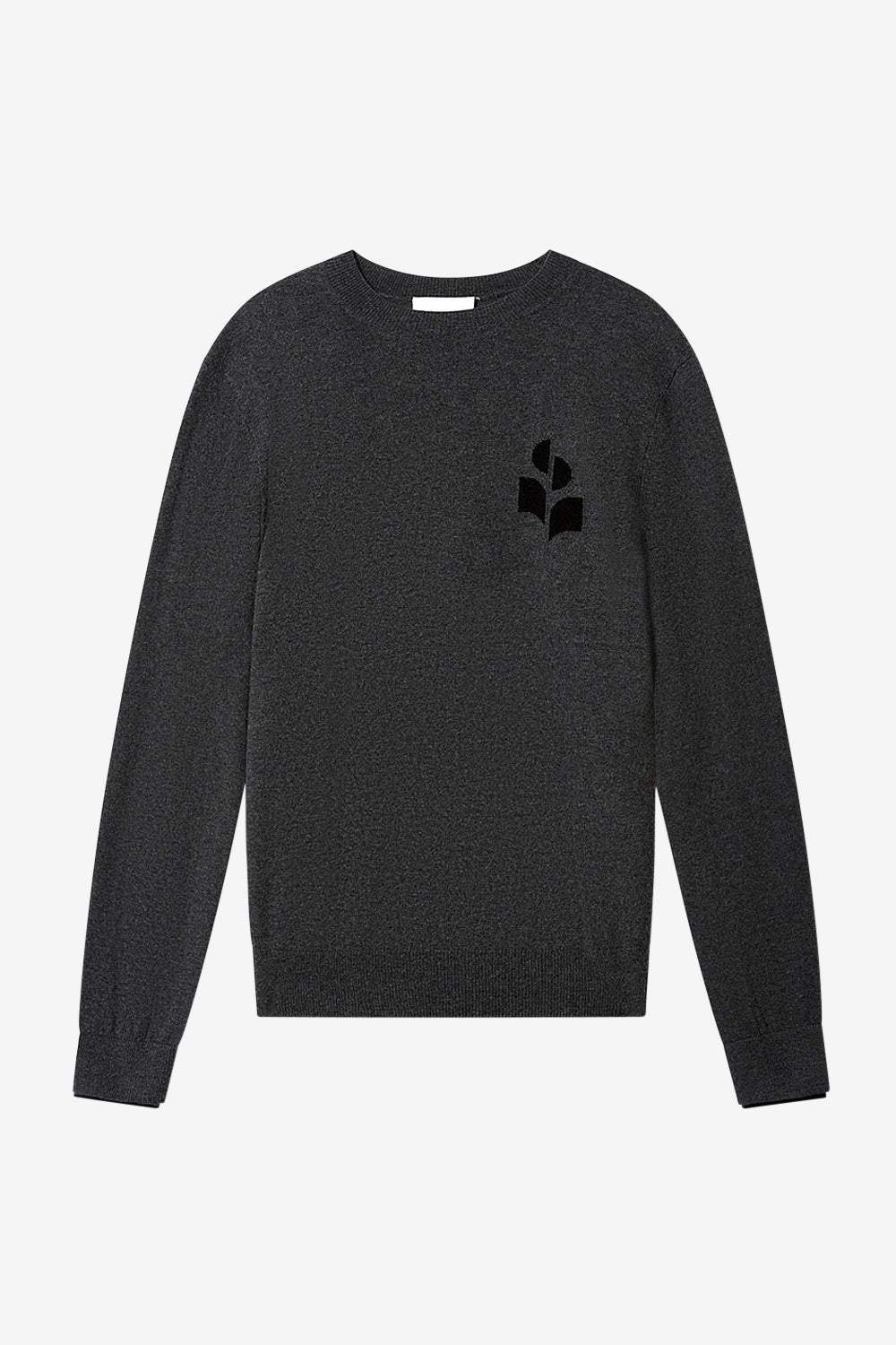 Antea thin cotton and wool sweater - Anthracite-black - Man - 1