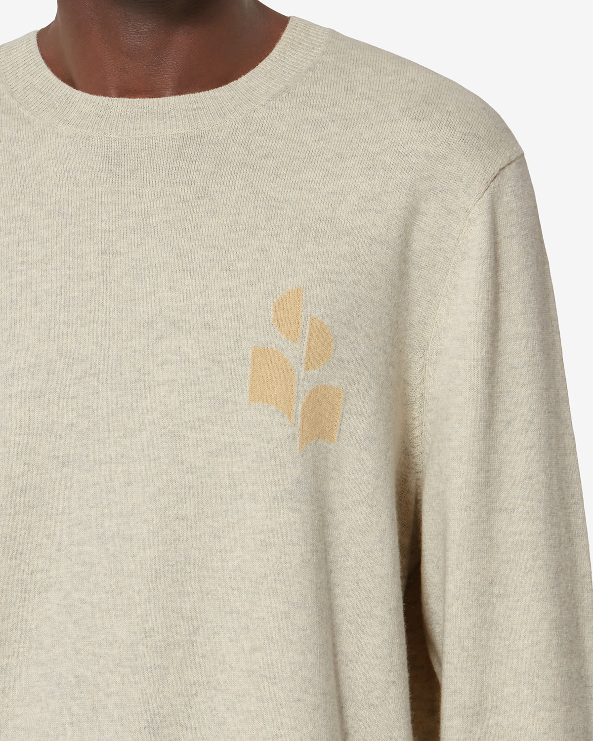 Maglioncino in cotone e lana antea - Light grey-light yellow - Man - 2