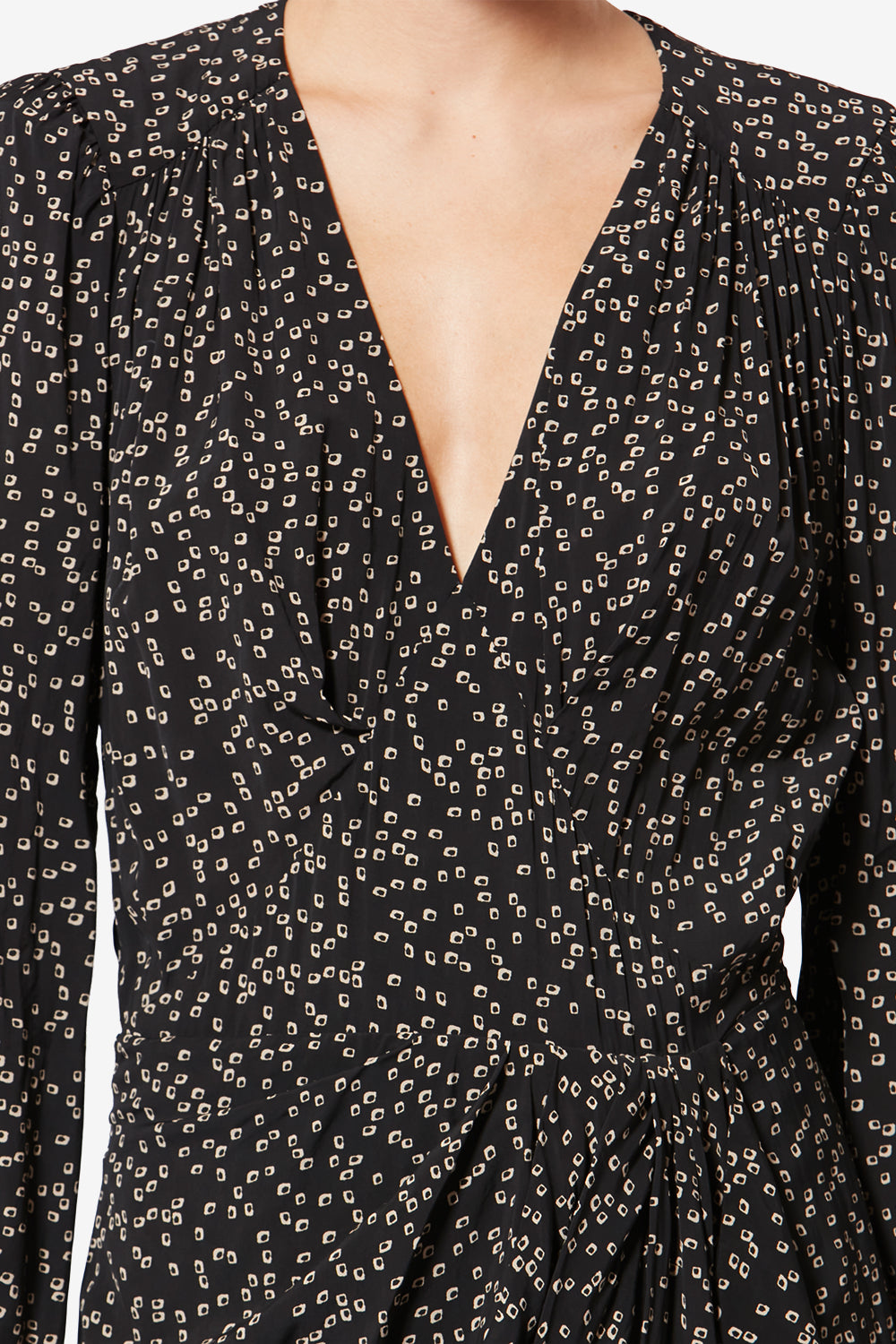 Robe fluide daylia à imprimé origami - Noir - Woman - 3