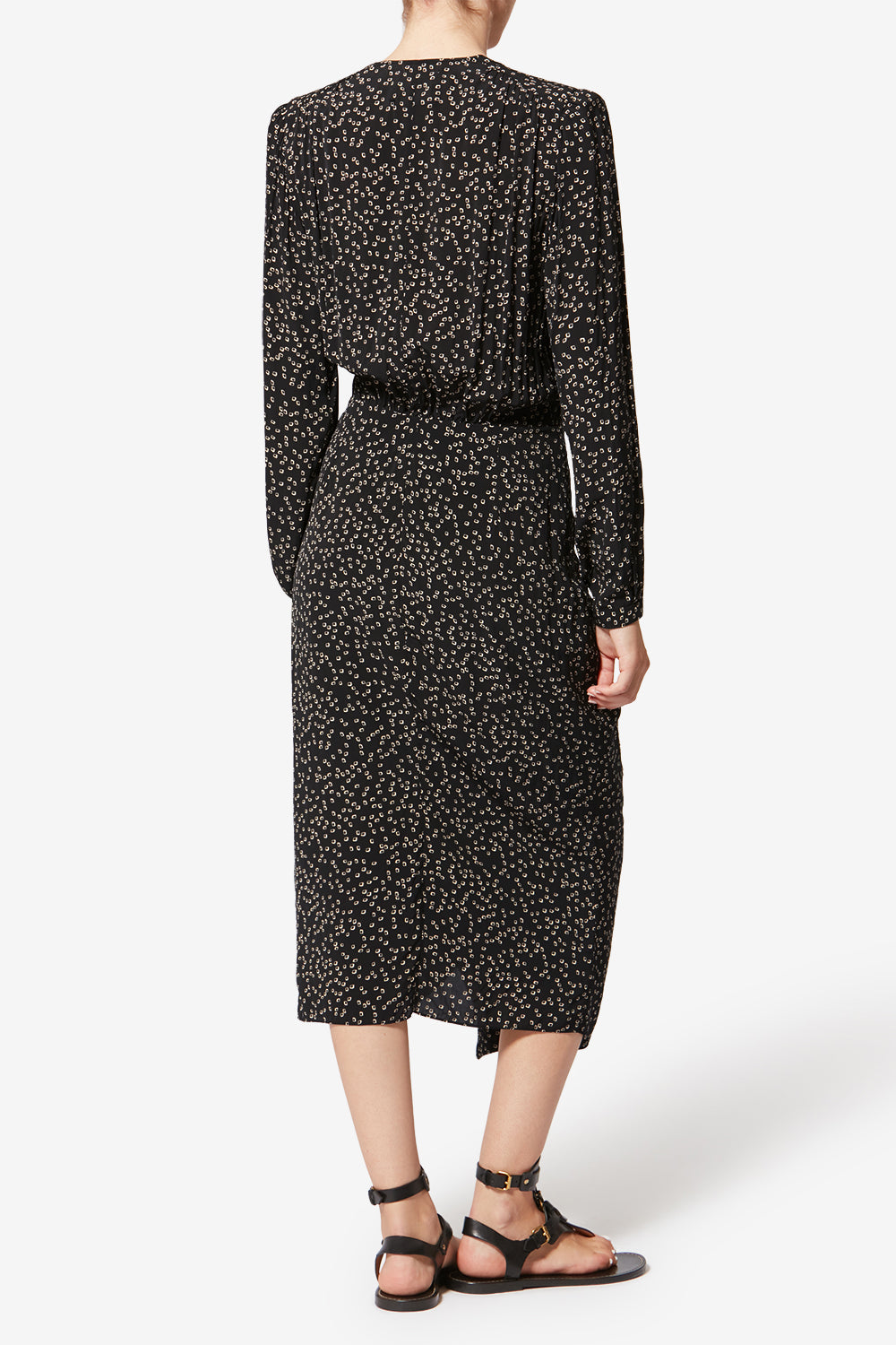 Robe fluide daylia à imprimé origami - Noir - Woman - 5