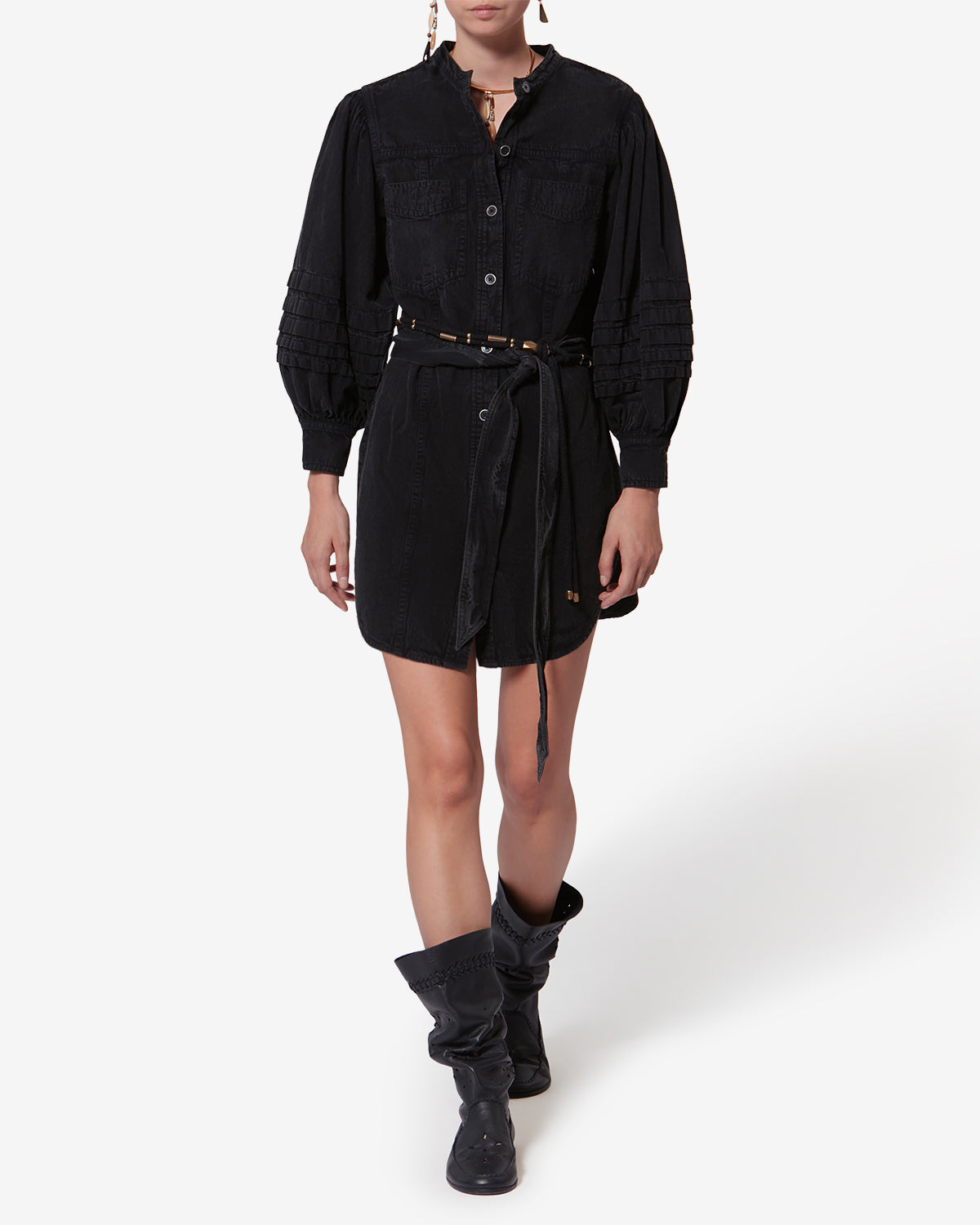MOE DRESS Woman black | ISABEL MARANT Official online store