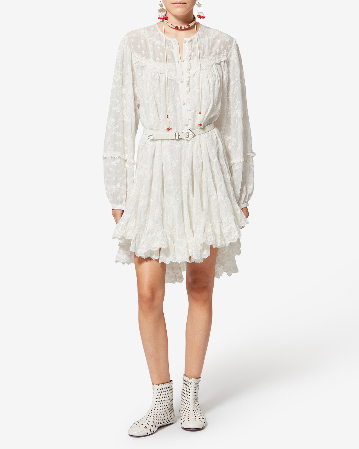 ZAME ドレス 女性 白 | ISABEL MARANT 公式サイト