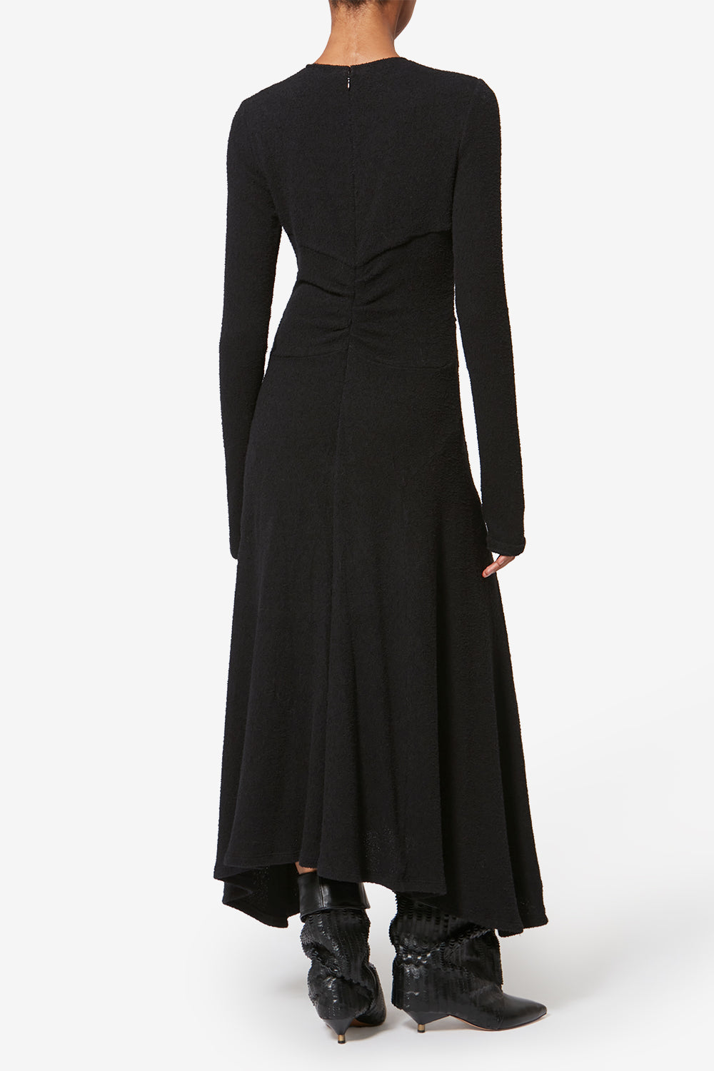 Flora cotton dress - Black - Woman - 4