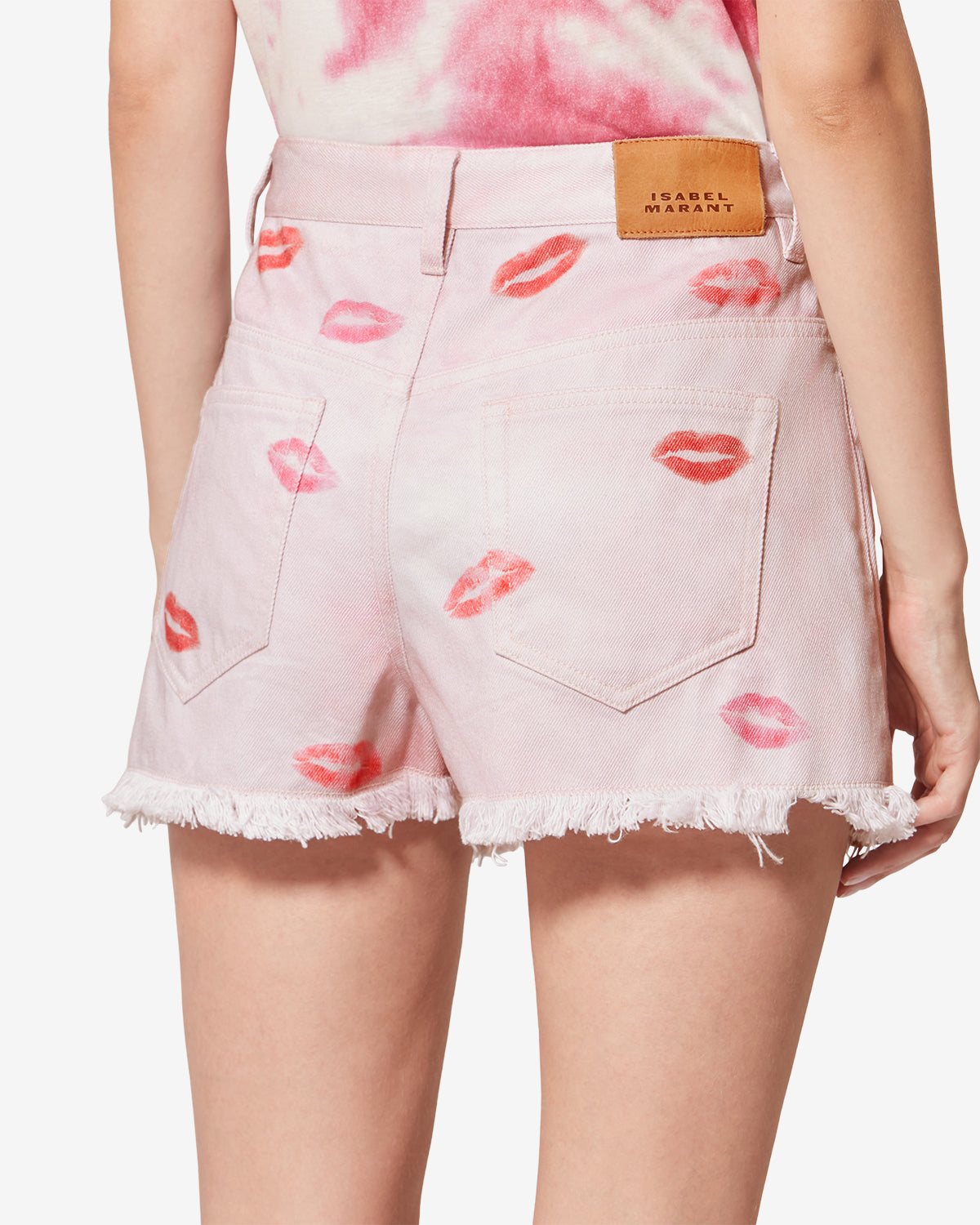 Short lesia en denim "bisou" - Rose - Woman - 4