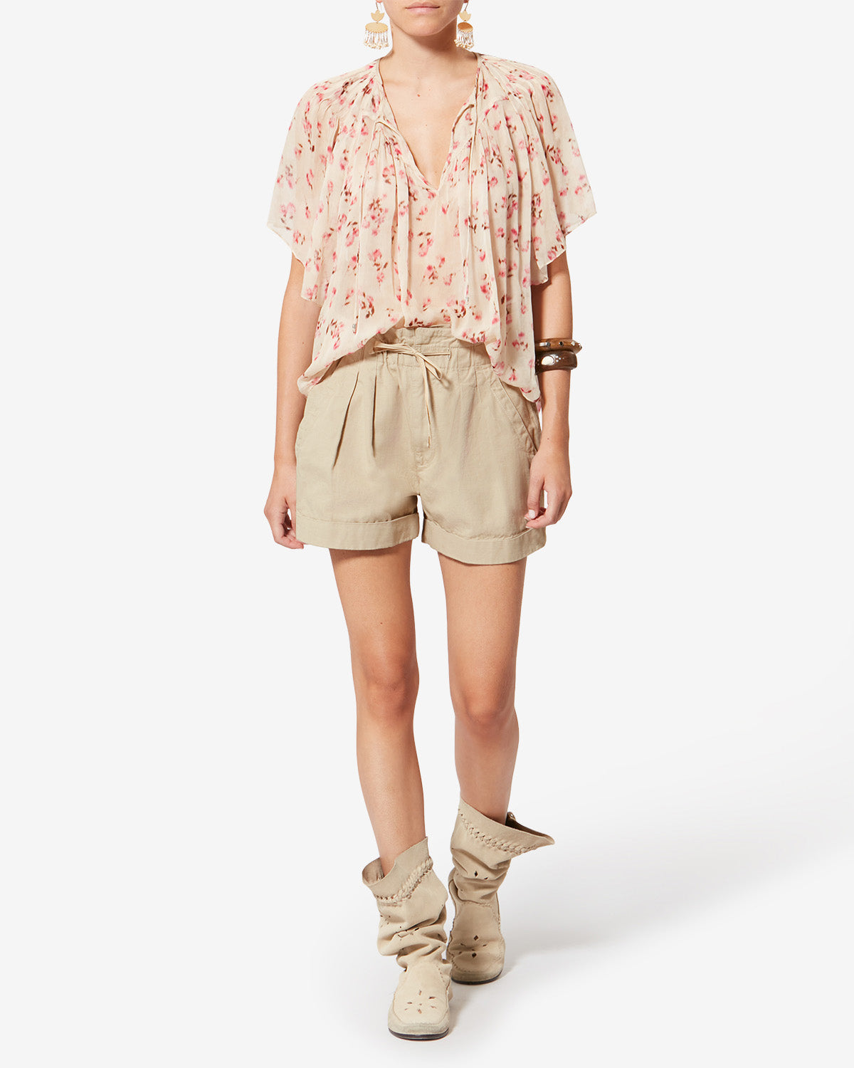 MARLINE SHORTS Woman bronze | ISABEL MARANT Official online store