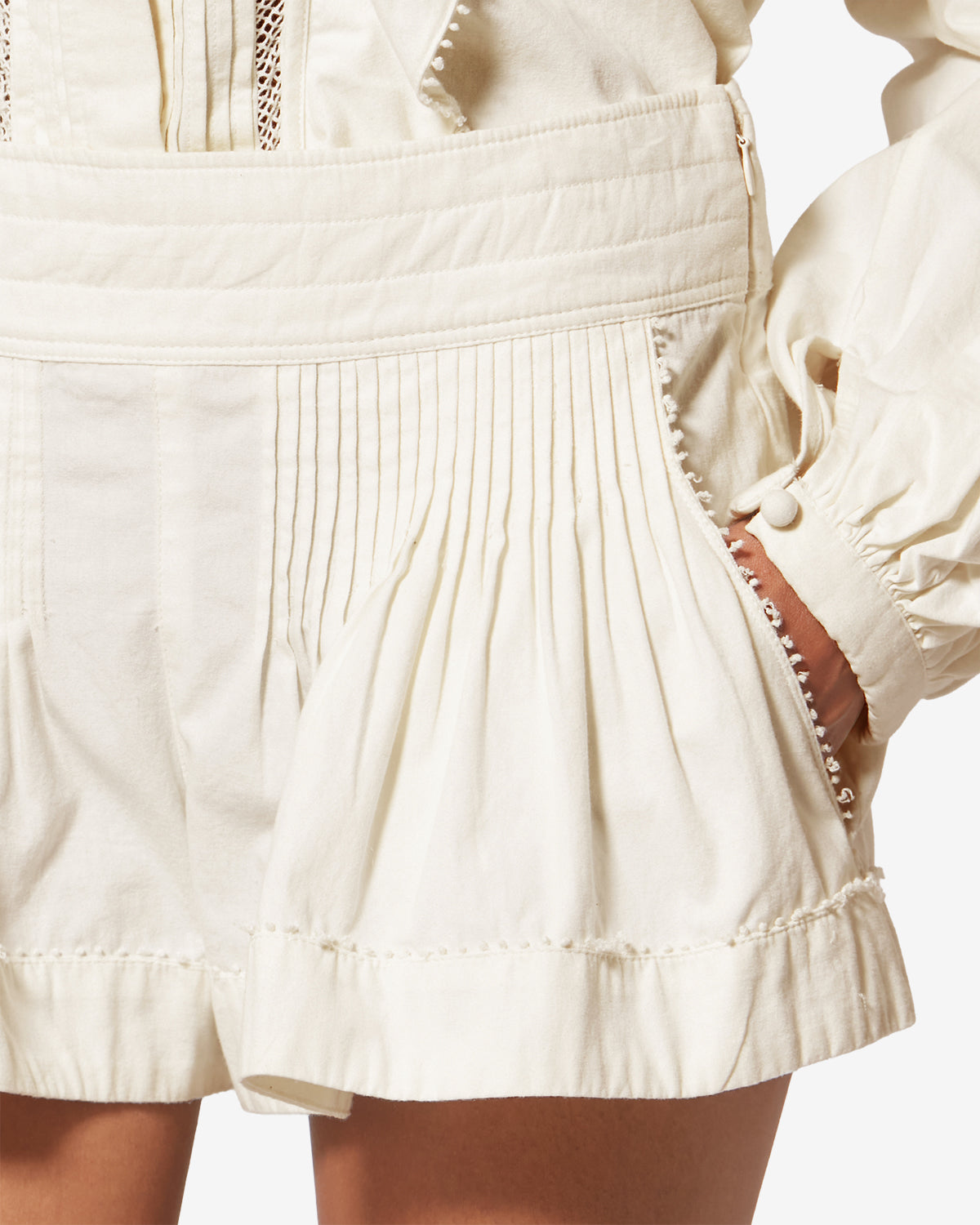 Short cybila en coton - Blanc - Woman - 2