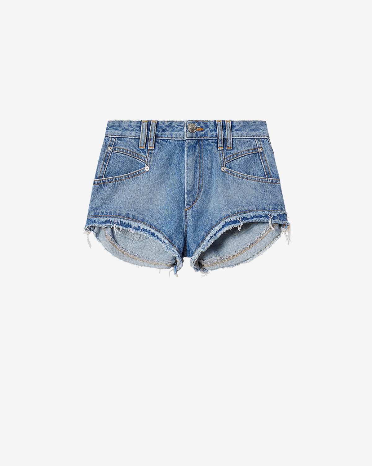 Short eneidala en denim - Bleu clair - Woman - 5