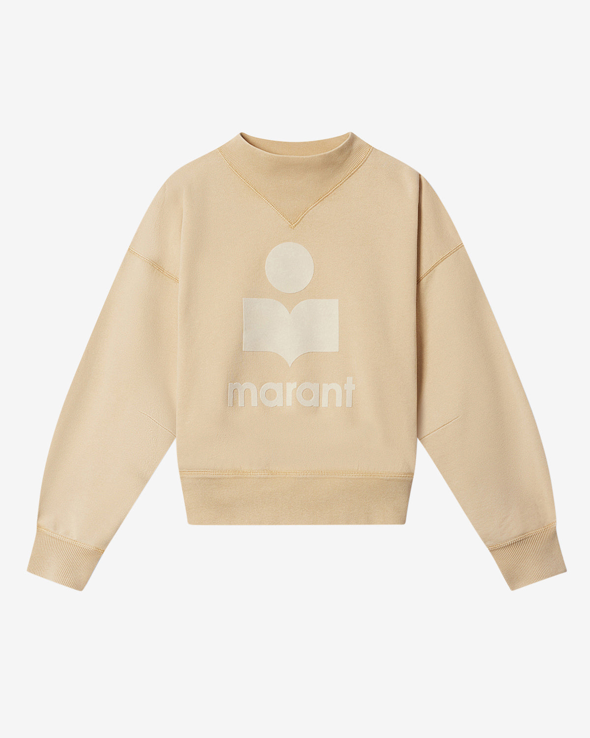 Sweatshirt moby en coton à logo - Ocre clair - Woman - 5