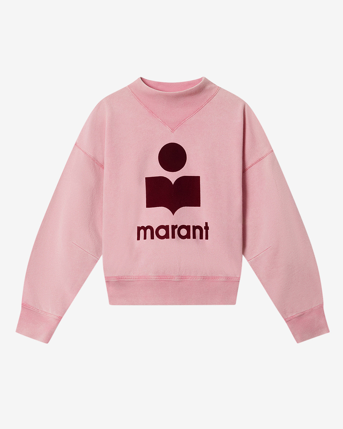 Sweatshirt moby en coton à logo - Bubblegum-bordeaux - Woman - 5