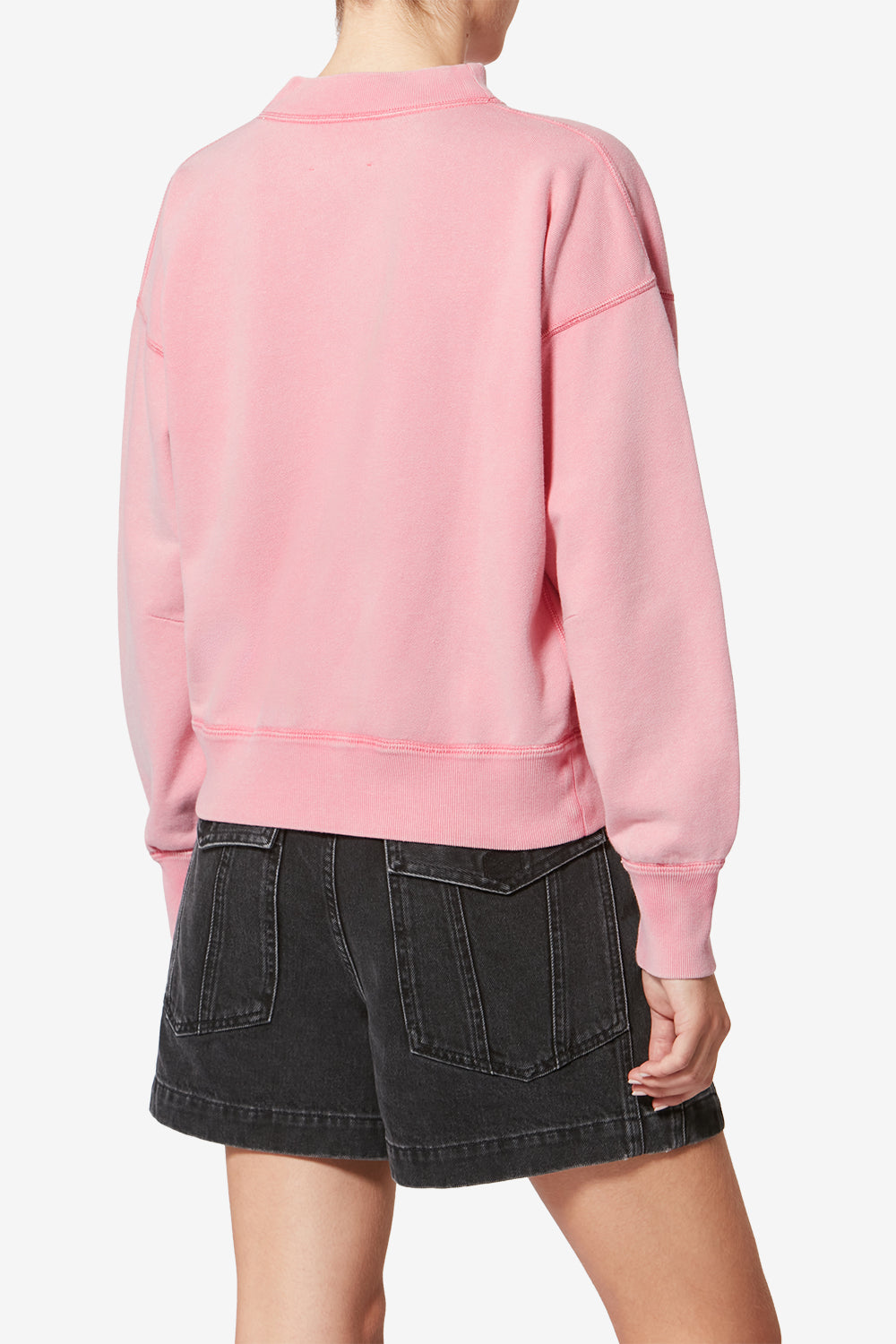 Sweatshirt moby en coton à logo - Bubblegum-bordeaux - Woman - 5