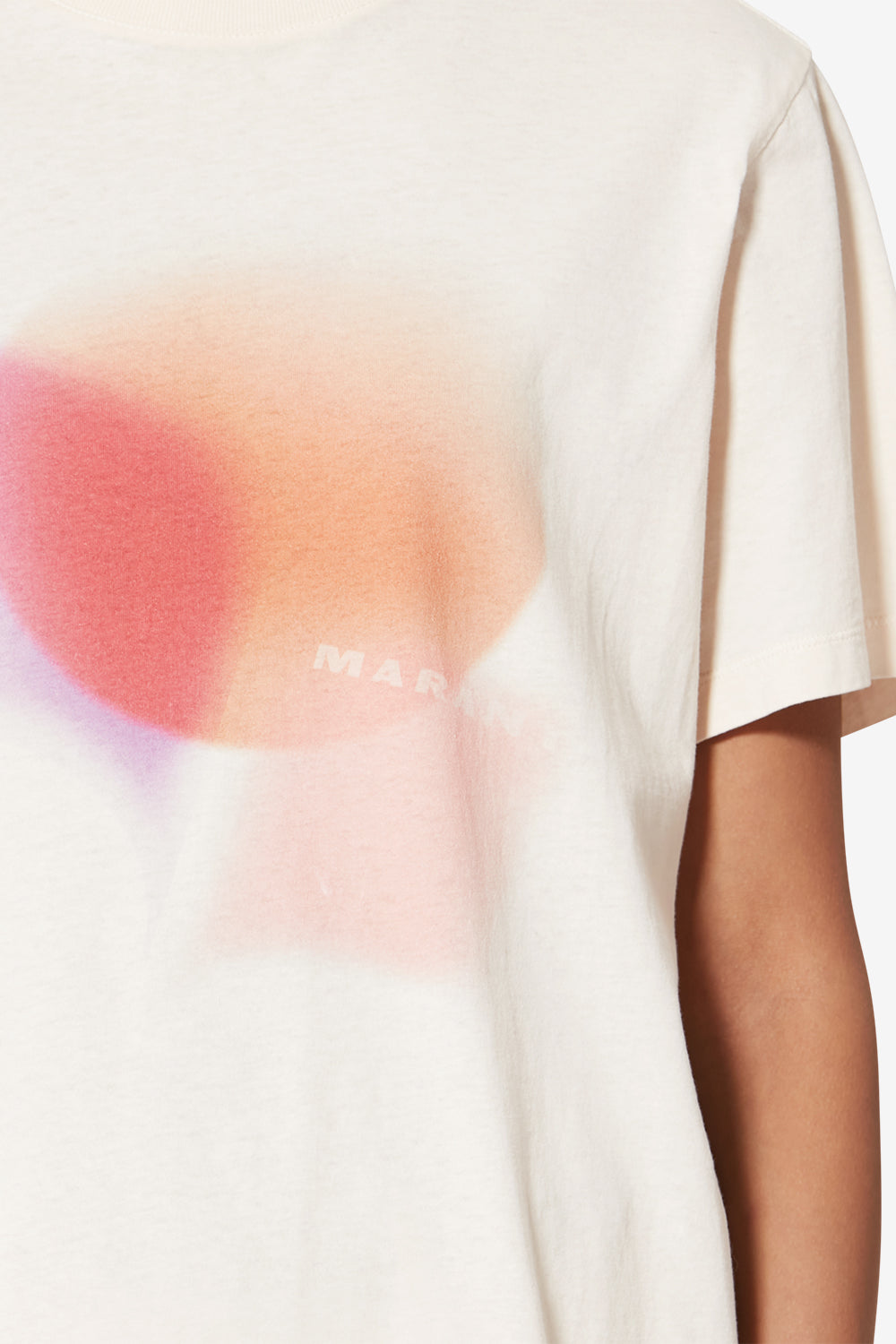 T-shirt zewel en coton imprimé - Écru - Woman - 3