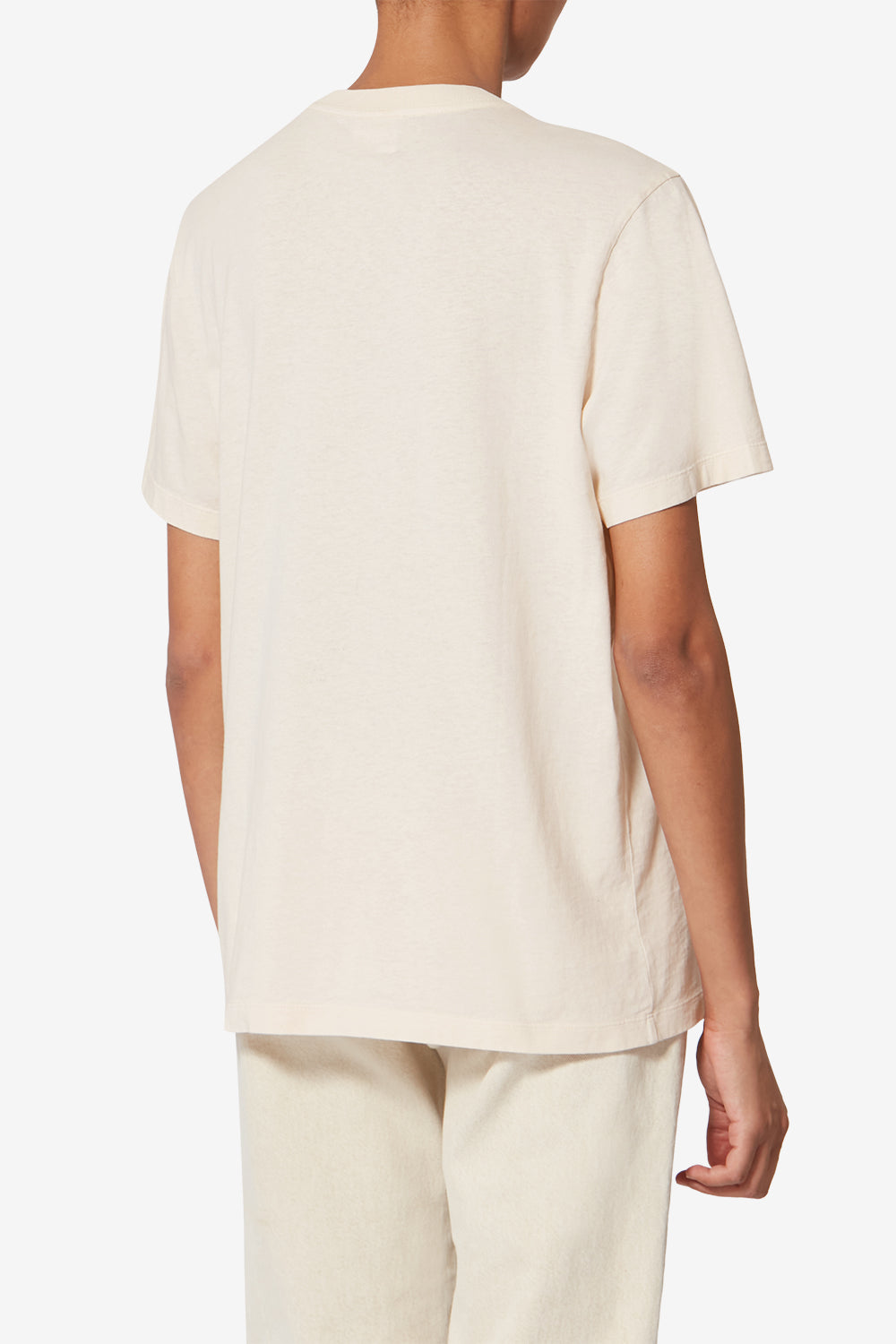 T-shirt zewel en coton imprimé - Écru - Woman - 5