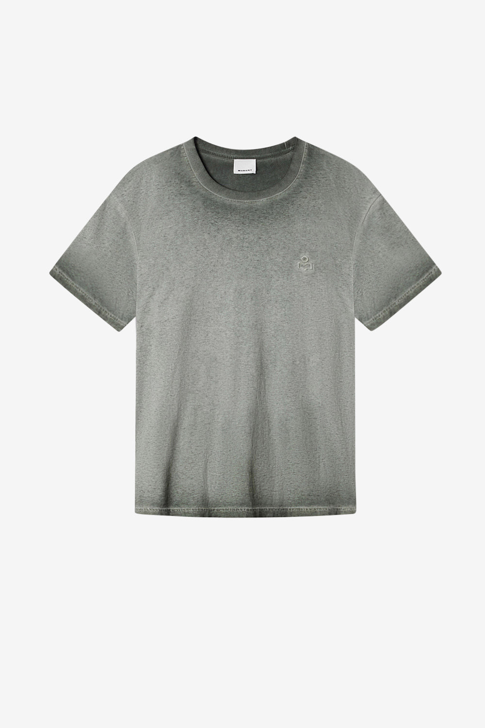 Honoré short-sleeve vintage faded cotton t-shirt - Khaki - Man - 1