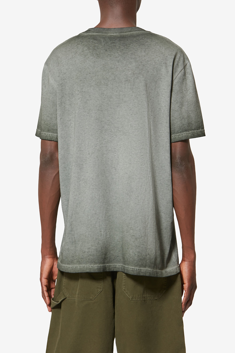 Honoré short-sleeve vintage faded cotton t-shirt - Khaki - Man - 5