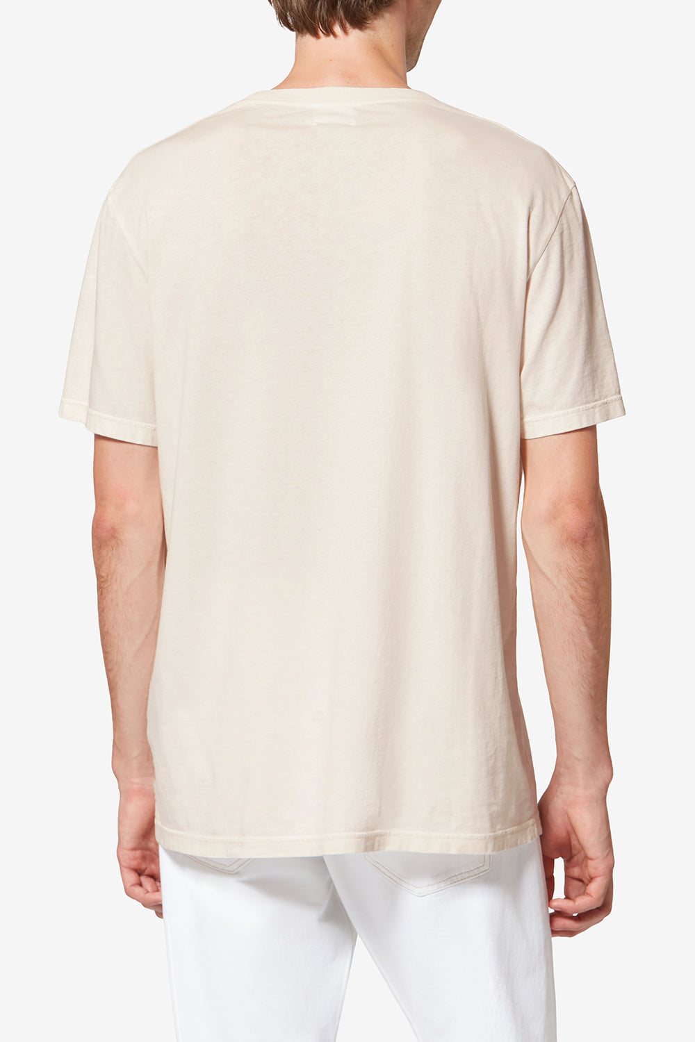 Honoré short-sleeve printed cotton t-shirt - Ecru - Man - 5