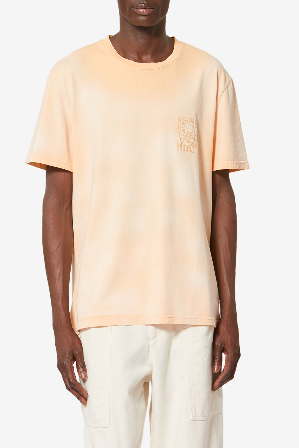 T-shirt a maniche corte honoré in cotone sbiadito - Sunset - Man - 4