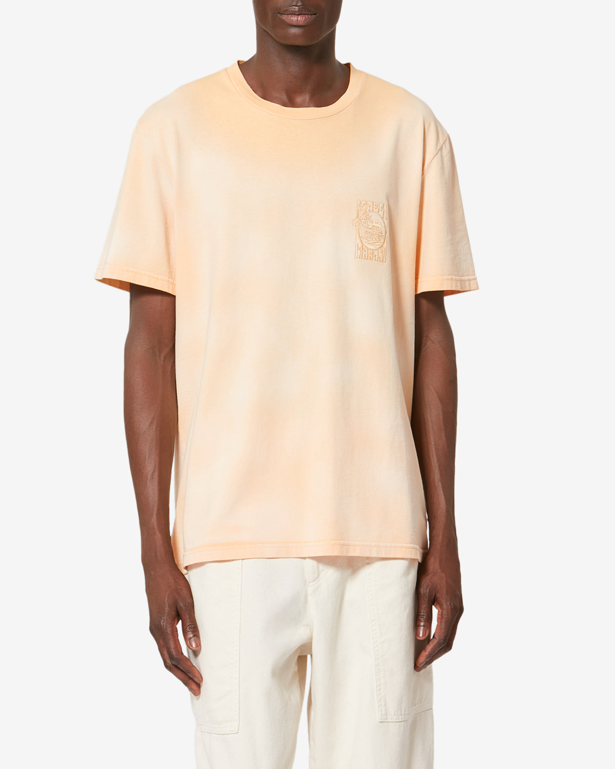 T-shirt à manches courtes honoré en coton fané - Sunset - Man - 3